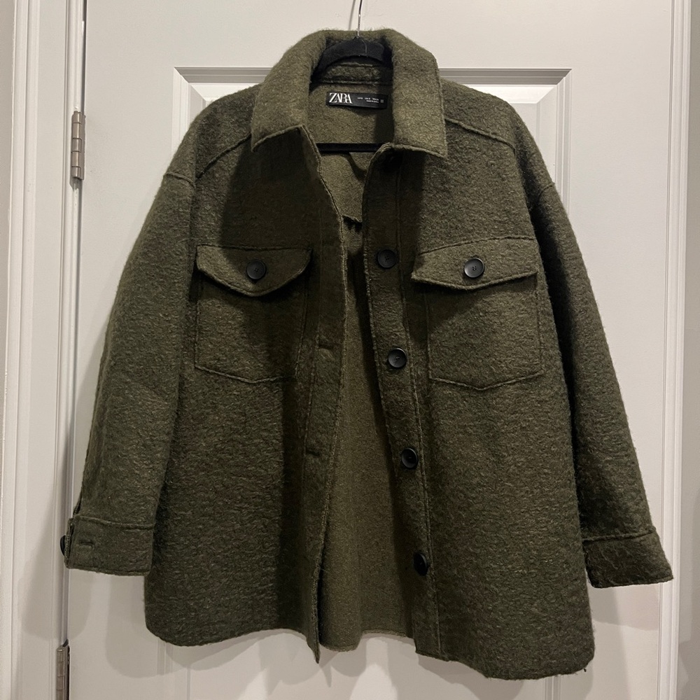 Zara Green Overshirt/Shacket